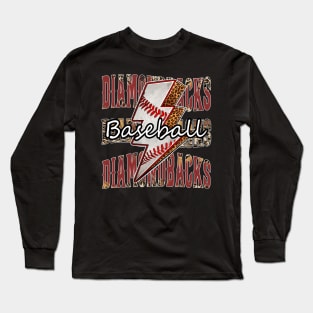 Graphic Baseball Diamondbacks Proud Name Team Vintage Long Sleeve T-Shirt